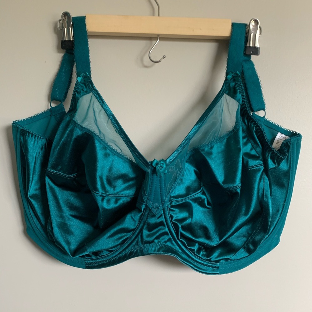 Goddess 38N 38 N Bra Style #6090 Teal Green Color